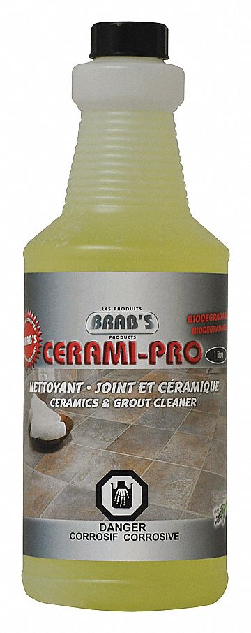 CERAMI-PRO CERAMIC AND GROUT CLEANER, RTU, BIODEGRADABLE, LIGHT GREEN, LAVENDER, 1 L