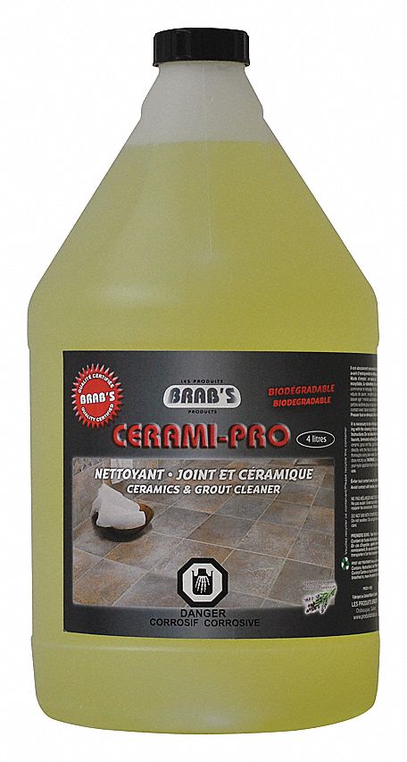 CERAMI-PRO CERAMIC AND GROUT CLEANER, RTU, BIODEGRADABLE, LIGHT GREEN, LAVENDER, 4 L