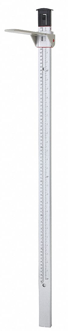 MECHANICAL HEIGHT ROD,WHITE,ALUMINUM