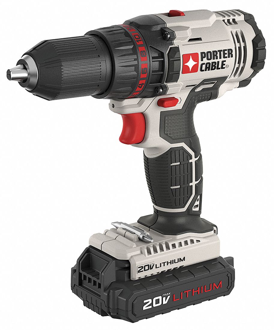 Cordless Drill/Driver Kit, 20.0V, 1/2in.