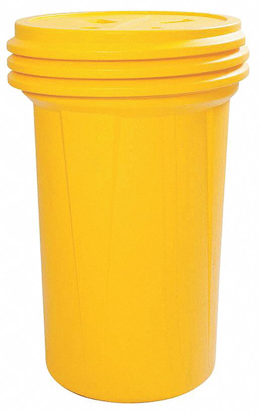 Eagle 55 Gal Yellow Polyethylene Open Head Overpack Drum 20gy341657 Grainger 3146