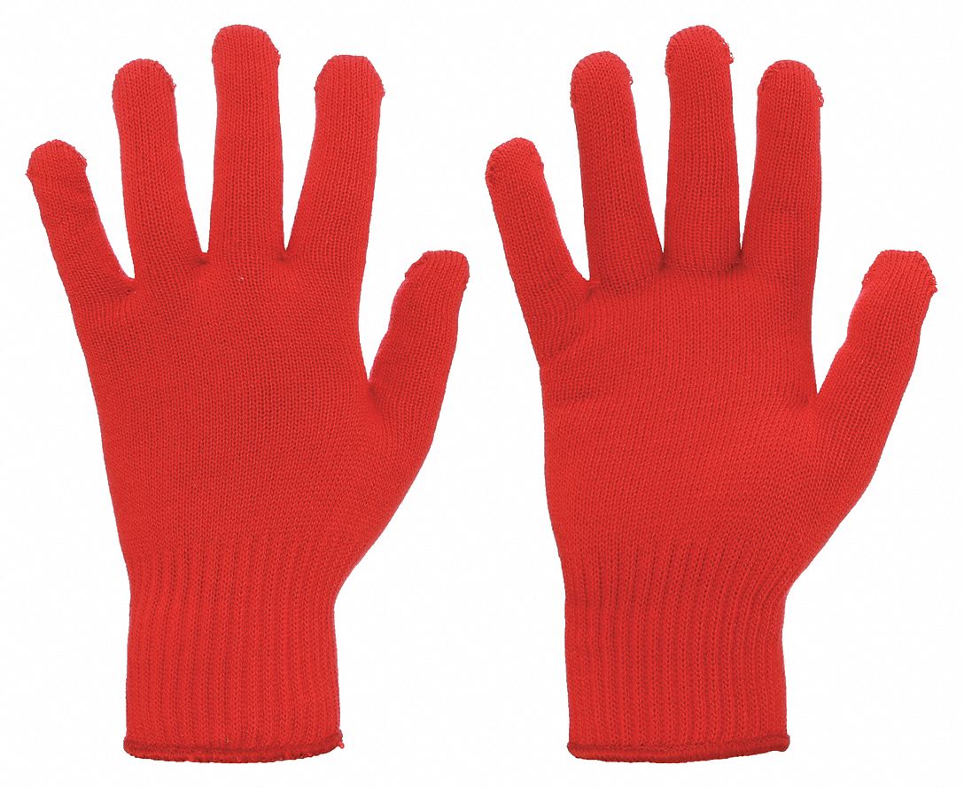 Knit Gloves, Red,