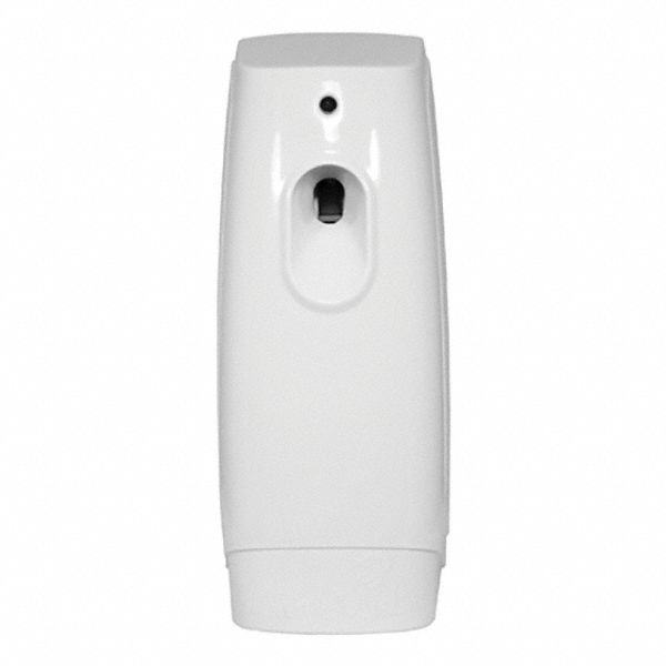 Air Freshener Dispenser: TimeMist®, Wall, Dispenser Only, Aerosol Spray, White, 3 3/4 in Dp