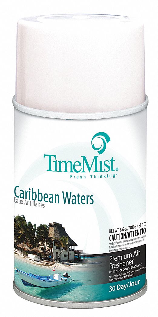 Metered Air Freshener Refill: TimeMist®, 5.3 oz Container Size, 30 day Refill Life, 12 PK