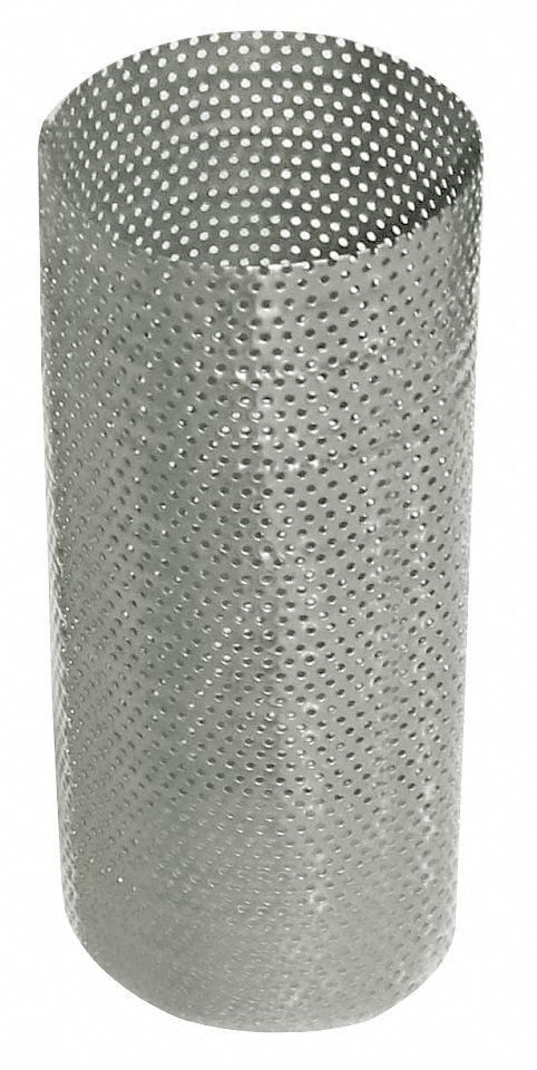 STRAINER SCREEN: PERFORATED, 0.0625 IN, 304 STAINLESS STEEL SCREEN MATERIAL