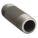 NIPPLE: BLACK ANODIZED STEEL, 2 IN NOMINAL PIPE SIZE, 4½ IN L, BOTH ENDS THREADED, SEAMLESS