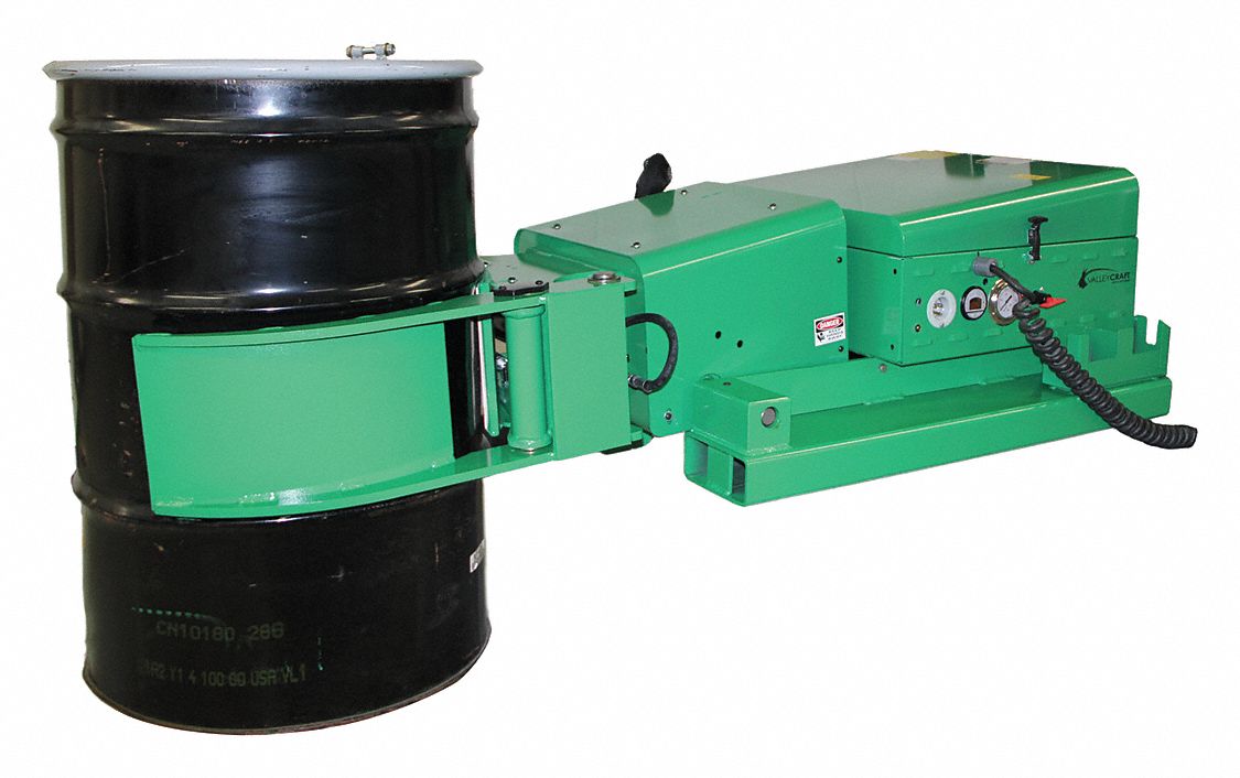 VALLEY CRAFT, 2,000 lb Load Capacity, Fiber/Plastic/Steel, Drum Lifter