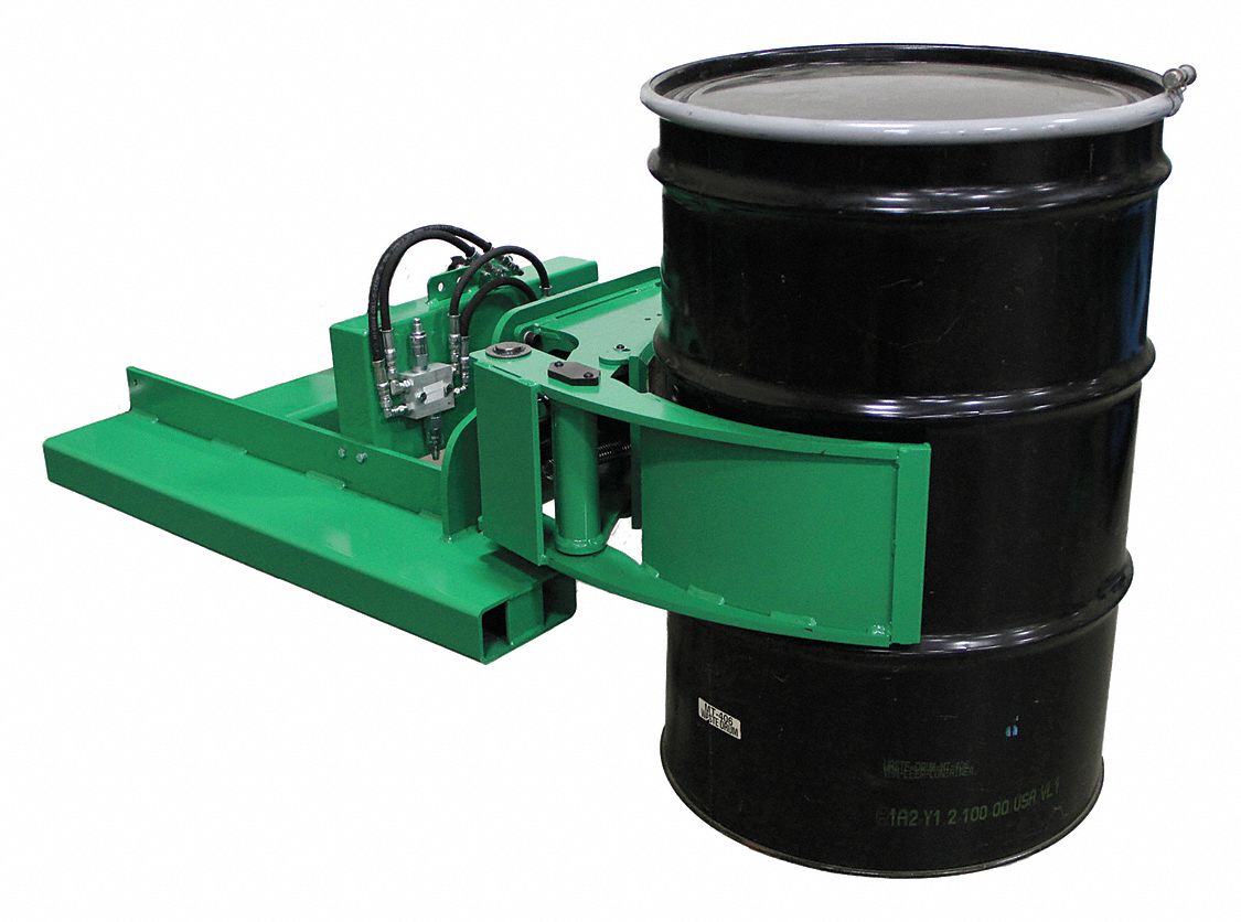 VALLEY CRAFT 30 gal, 85 gal, 55 Drum Lifter, 1Drum, 2,000 lb Load