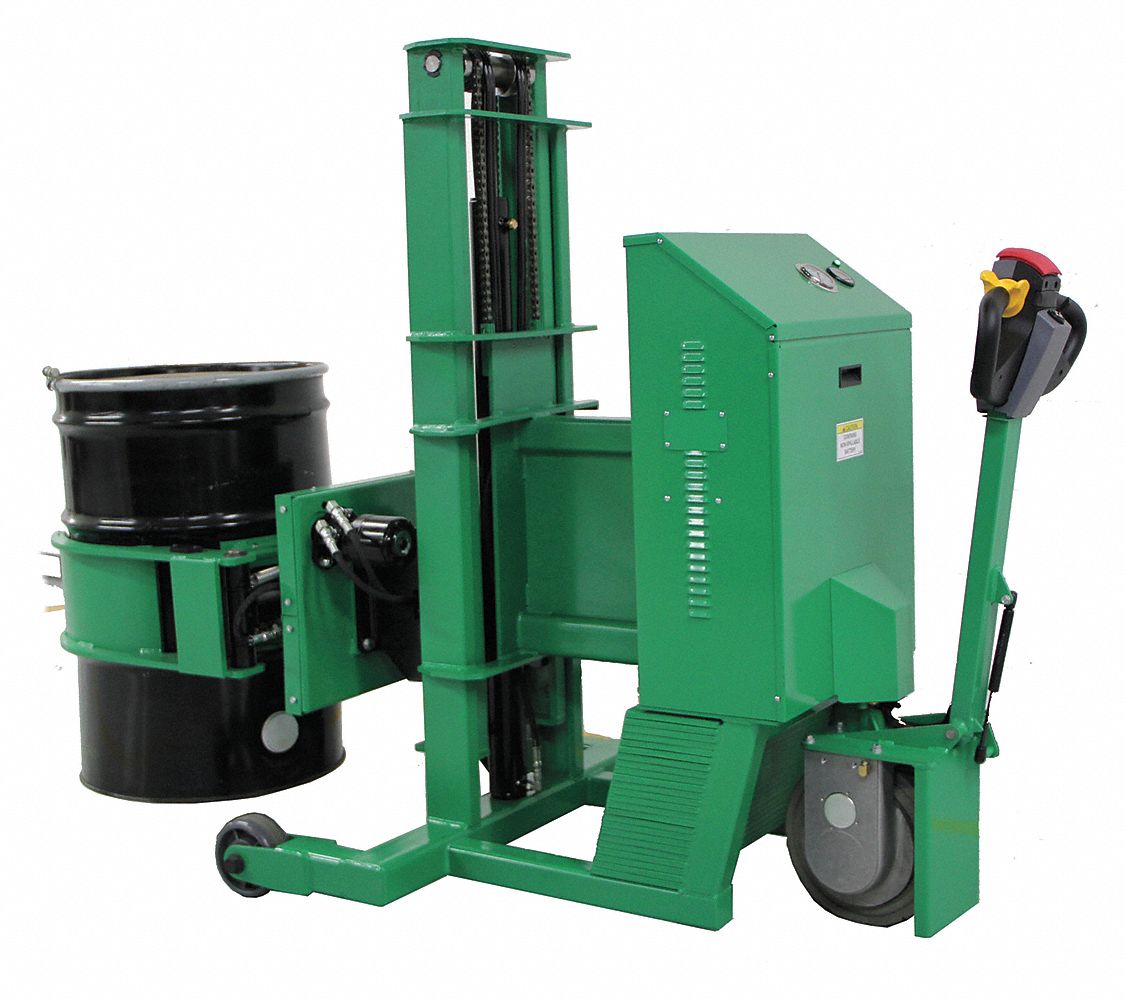 VALLEY CRAFT Portable Lift 1 Drums, 55 gal Drum Capacity, 1,000 lb