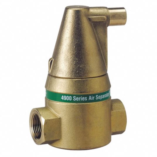 Taco Air Separator 3 4 In F Npt 150 Psi Max Pressure Psi Brass 240 F Max Temp F hj63 49 075t 2 Grainger