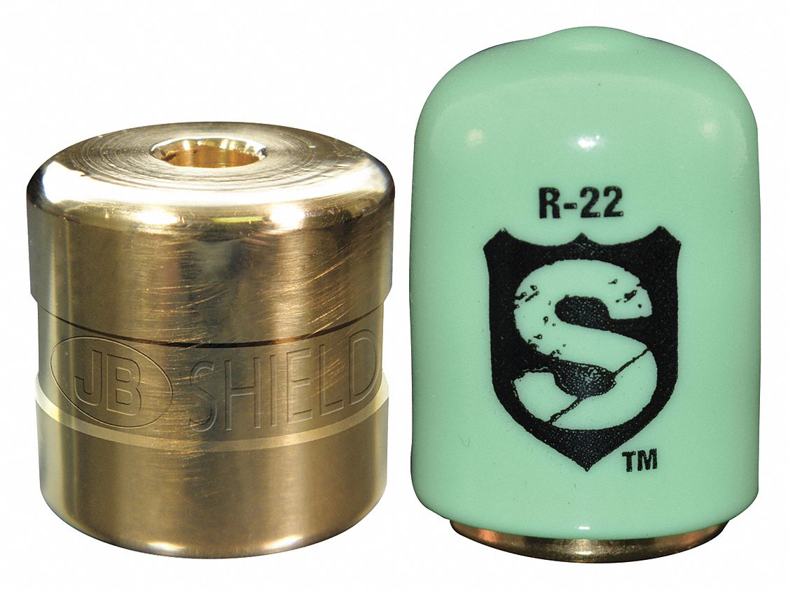 Refrigerant Cap Locks, 1/4 in., R-22, PK4