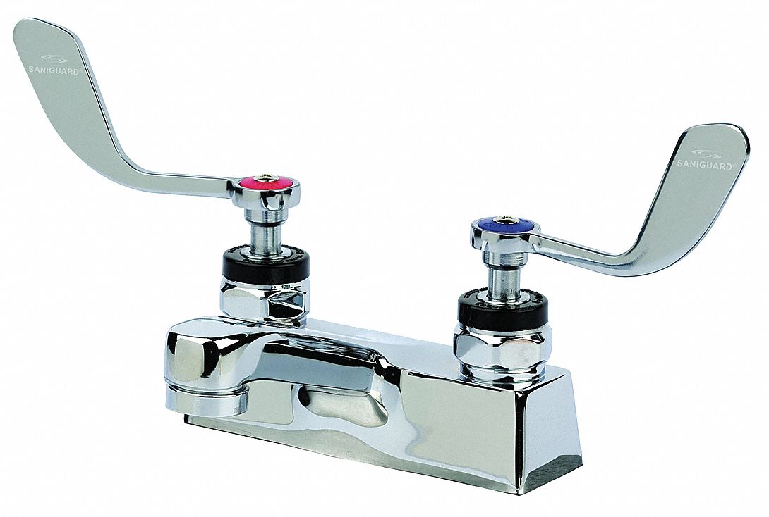 ENCORE Chrome, Low Arc, Bathroom Sink Faucet, Manual Faucet Activation