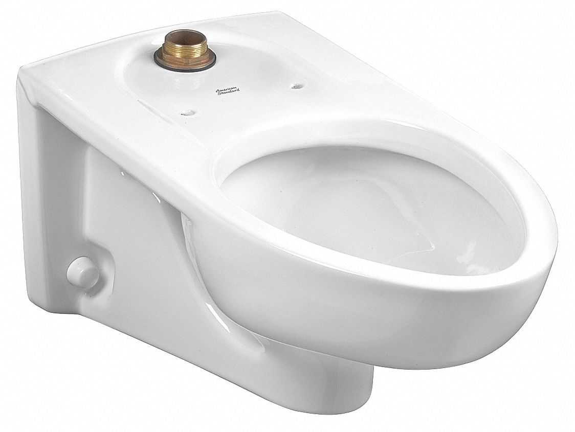 AMERICAN STANDARD Elongated Wall Flush Valve Toilet Bowl Gallons Per Flush