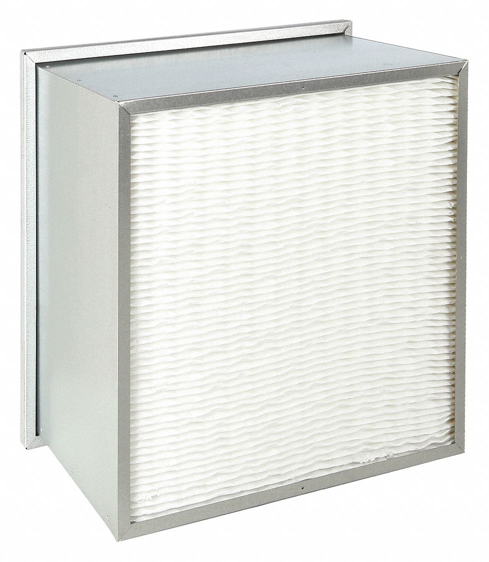 AIR HANDLER MINIPLEAT AIR FILTER, 24 X 24 X 12 IN, MERV 14, FIBREGLASS