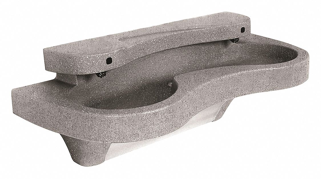 Brad Wash Sta SemiCirc 47inx12-3/8inx6in