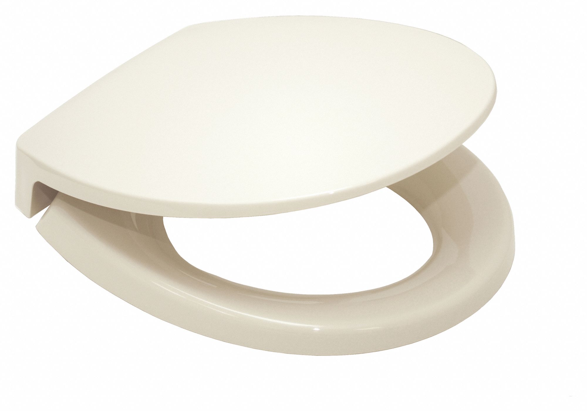 Beige, Plastic, Toilet Seat 20HP74SS11312 Grainger