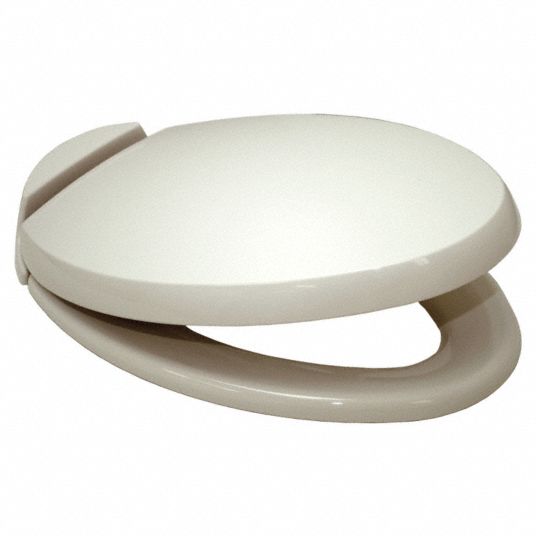 TOTO Toilet Seat Bone, Plastic, Slow Close Hinge, 3 in Seat Ht, 18 1/2