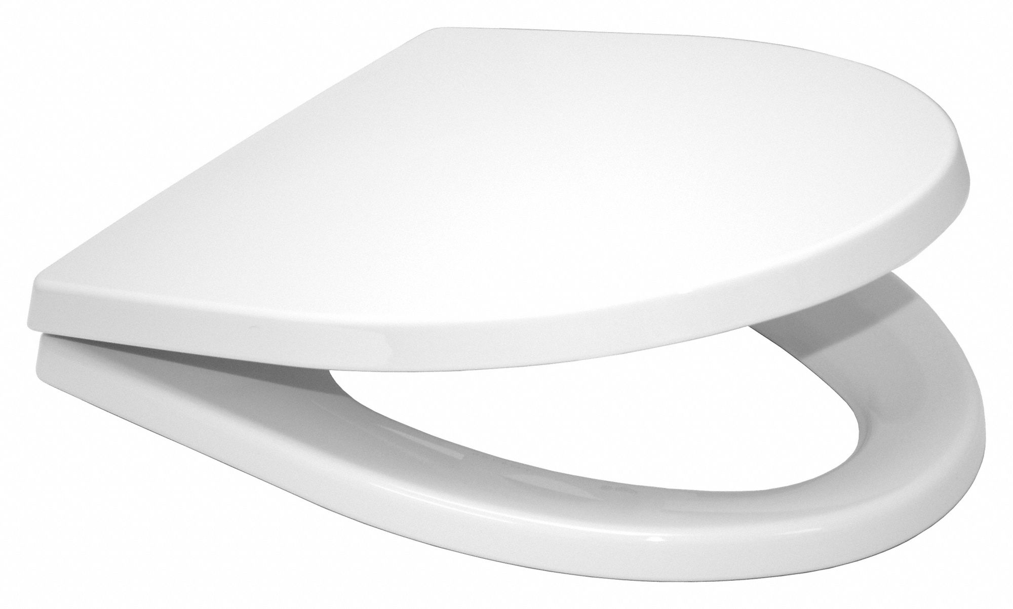 White, Plastic, Toilet Seat 20HP91SS21401 Grainger