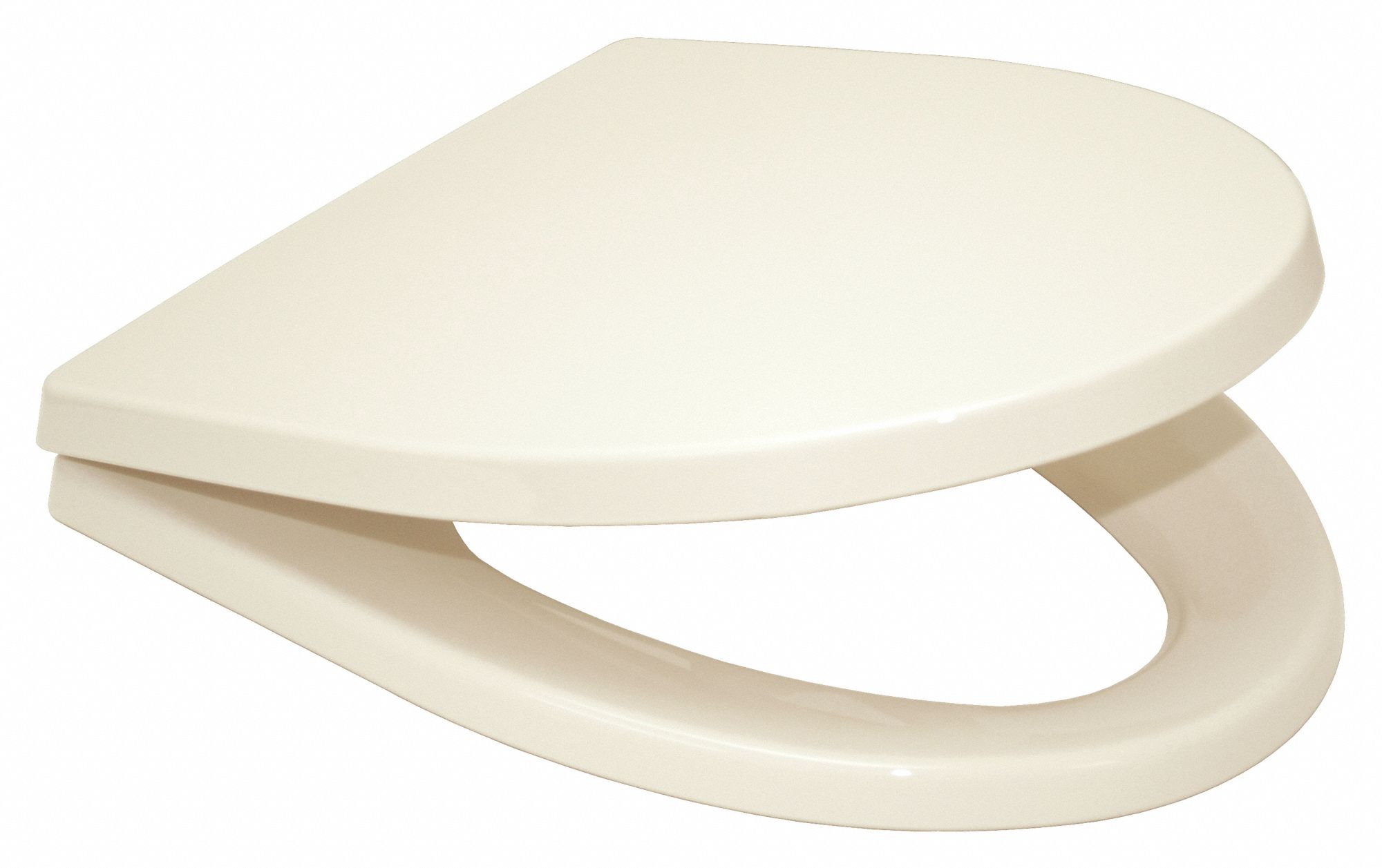 Beige, Plastic, Toilet Seat 20HP94SS21412 Grainger