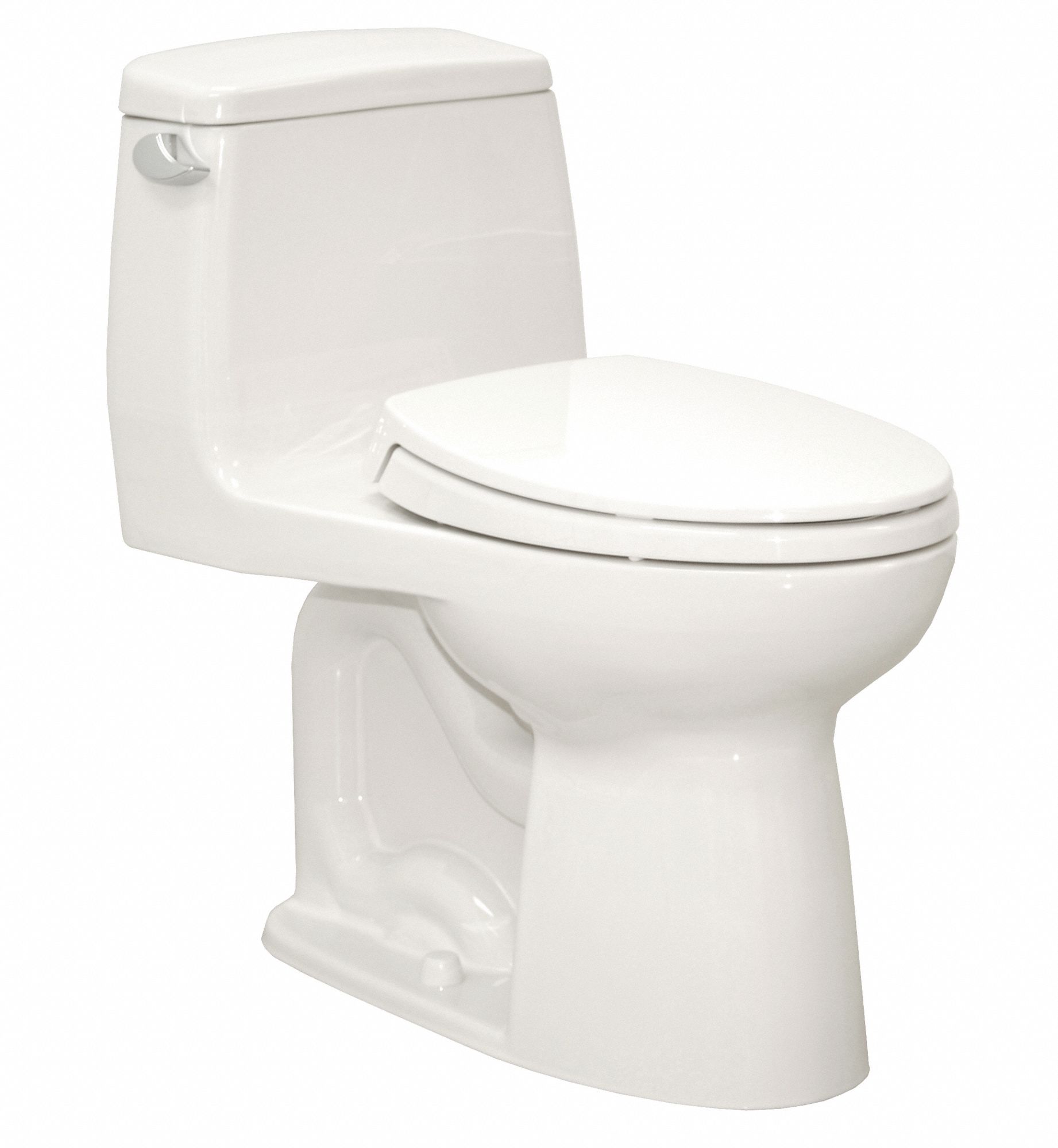 Tank Toilet: Ultramax®, ADA Compliant, 1.28 gpf Gallons per Flush, 12 in Rough-In, Cotton