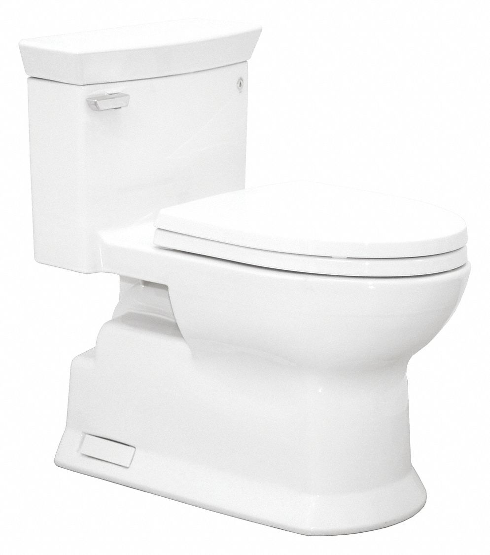 Tank Toilet: Soiree®, ADA Compliant, 1.28 gpf Gallons per Flush, 12 in Rough-In, Cotton