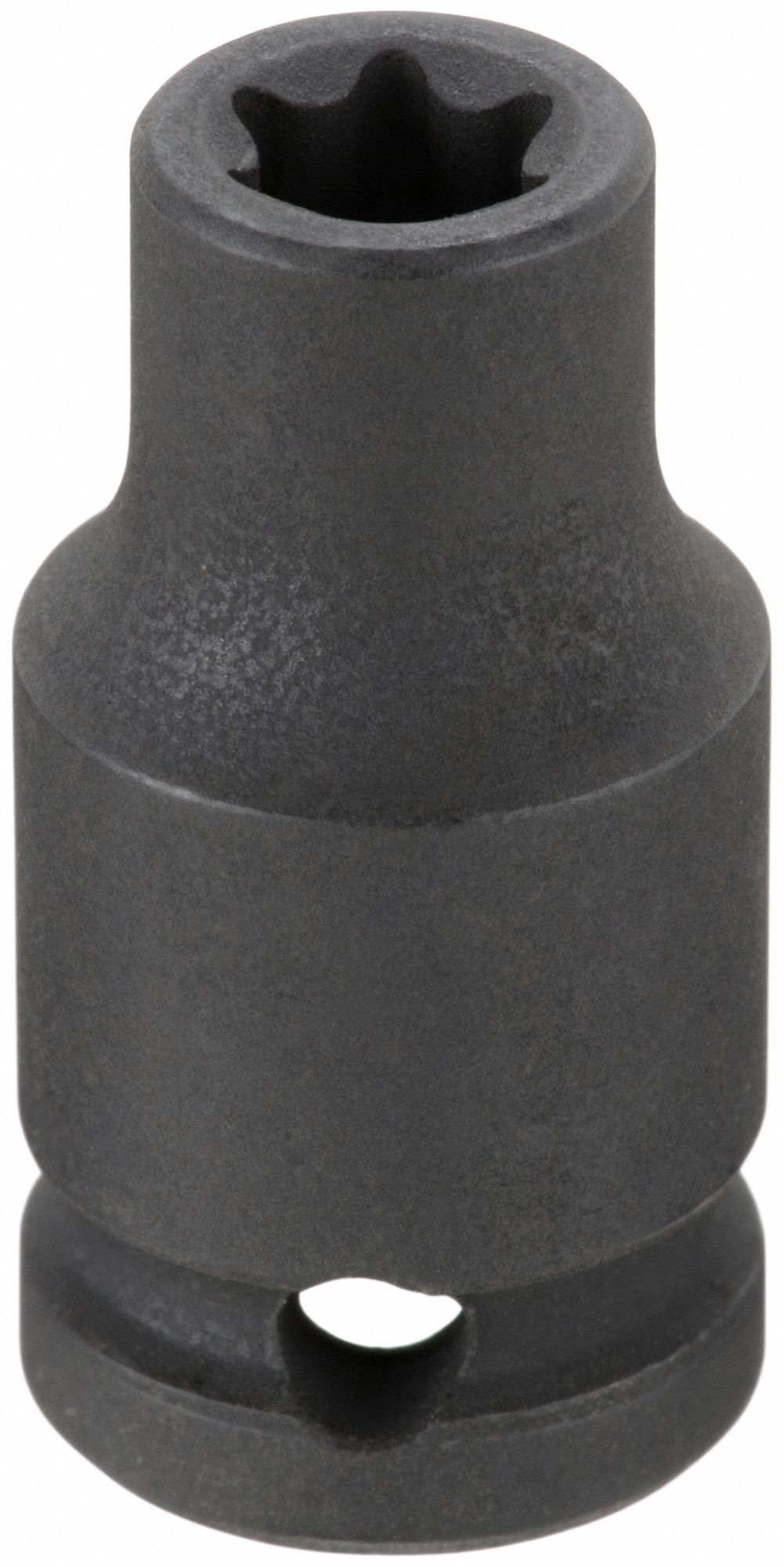 Impact Socket: 1/4 in Drive Size, Torx, E7 Socket Size, External Torx, Std, Black Phosphate