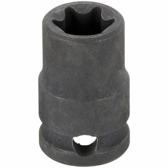 WESTWARD, 3/8 in Drive Size, E16 Socket Size, Impact Socket 20HX78
