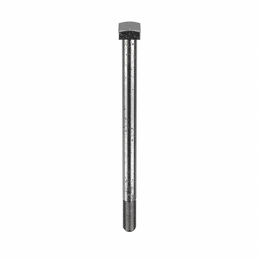 Steel, Grade 5, Square Head Bolt 20J069287535G1 Grainger