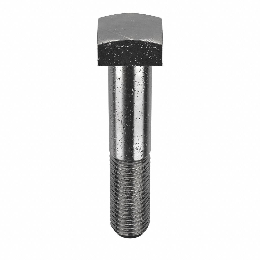 25 Square Head Bolts – 5/8-11 X 2-1/2 Inch, A307 Grade Steel, Unplated, 15/16” Drive 3 thumbnail image