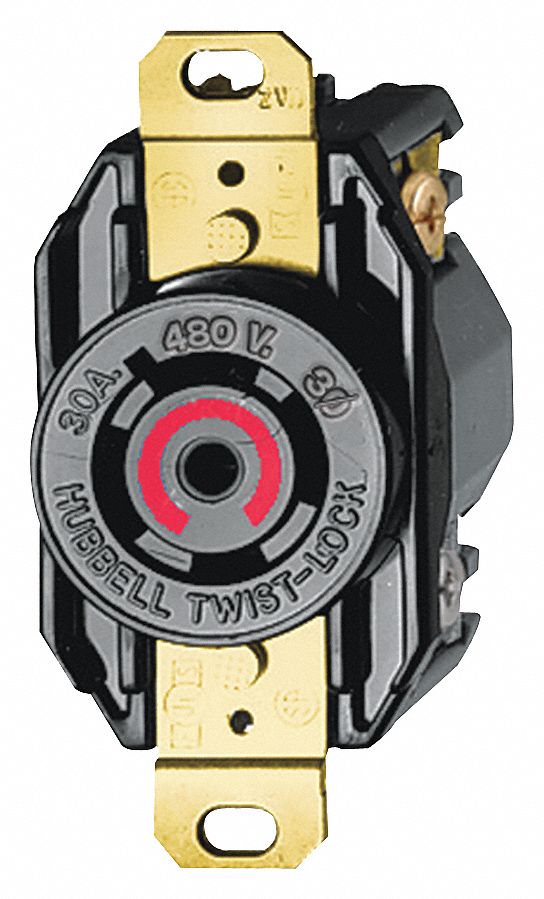 RECEPTACLE TWIST-LOCK 30A 3-POLE