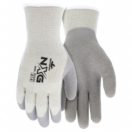 Cold Protection Gloves,XL,Gray,Latex,PR