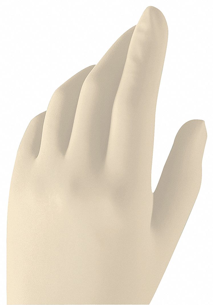 Disposable Gloves,Neoprene,Cream,7.5,PR