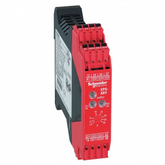 SCHNEIDER ELECTRIC Safety Monitoring Relay, 24V DC, 5A 300V, 1.50A
