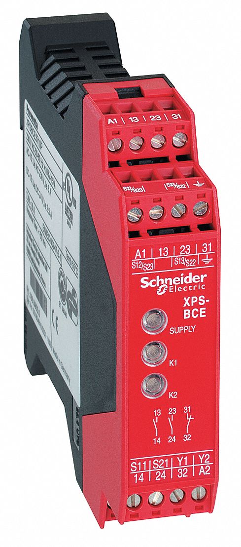 SCHNEIDER ELECTRIC Safety Monitoring Relay, 24V AC/DC, 5A @ 300V, 1.50A