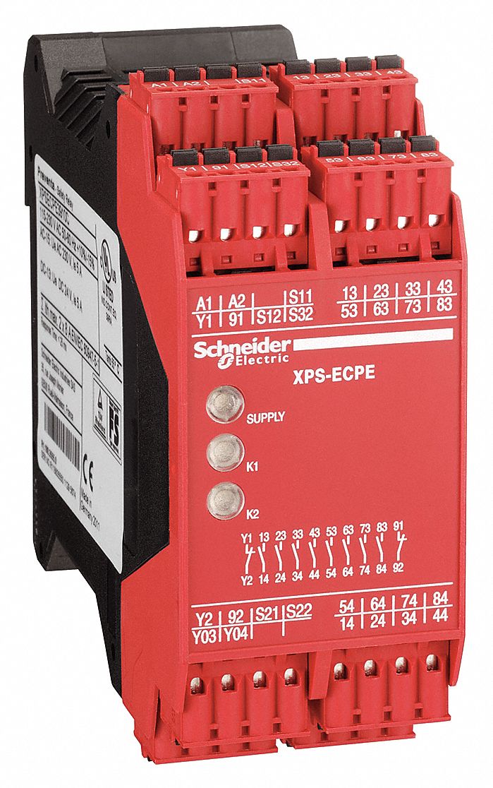 SCHNEIDER ELECTRIC Safety Relay Extension Module, 24V AC/DC, 5A 300V