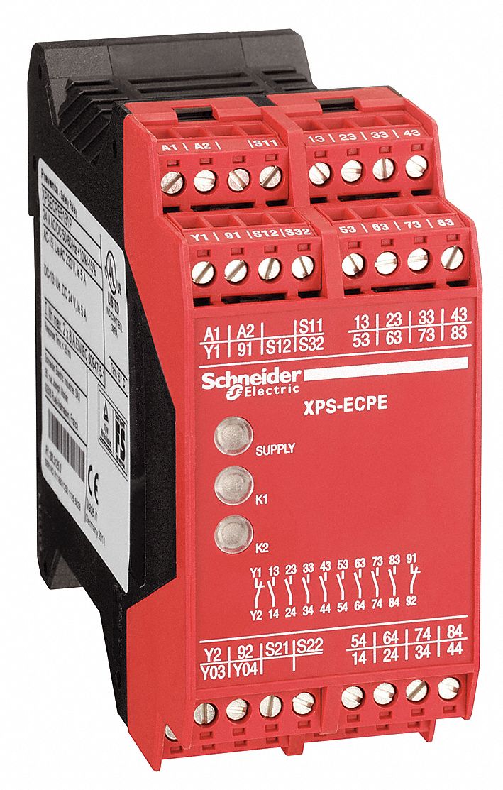 SCHNEIDER ELECTRIC Safety Relay Extension Module, 24V AC/DC, 5A @ 300V