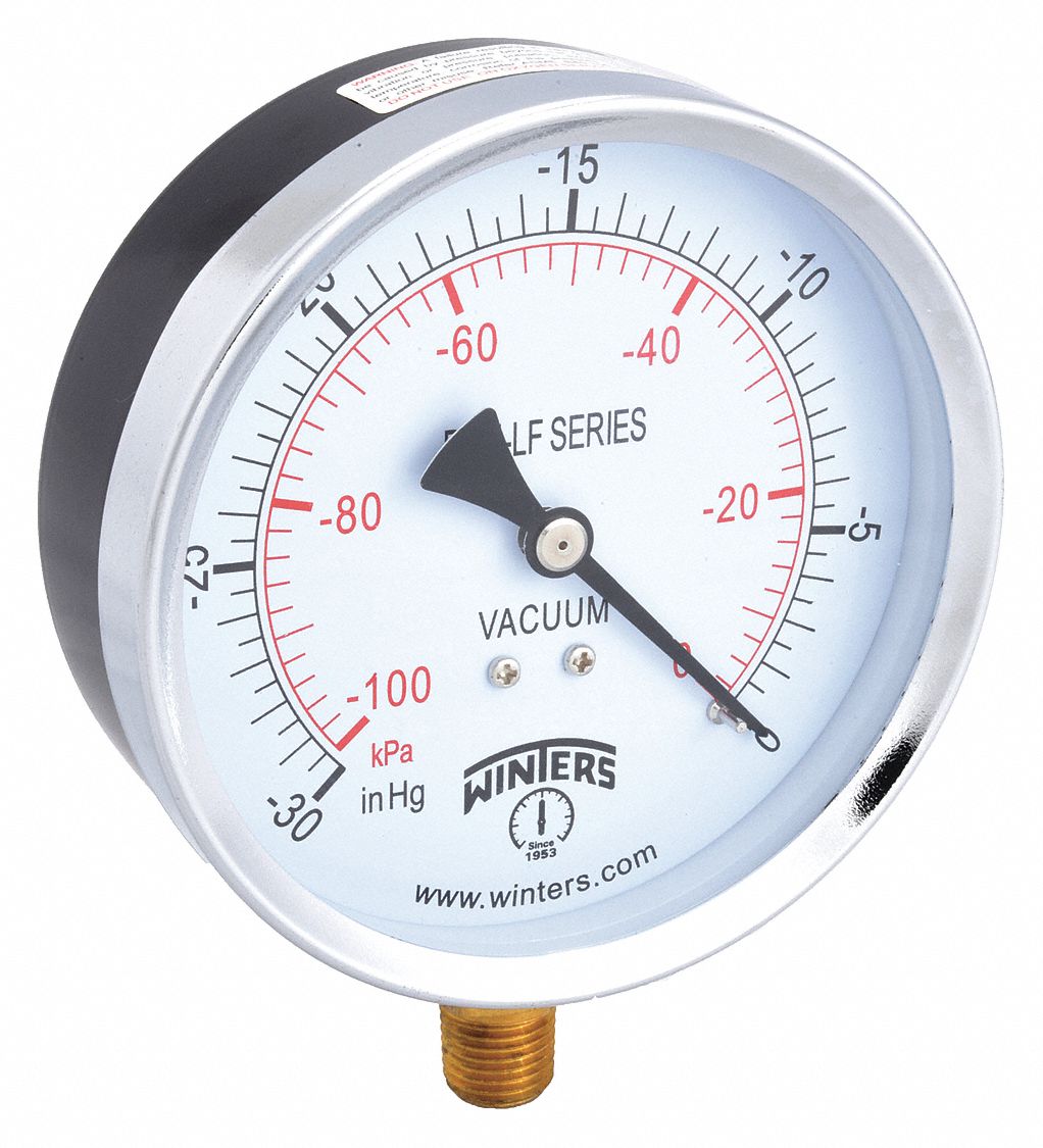 MANOMETRE,30 PO MERCURE VCA/KPA,4 PO