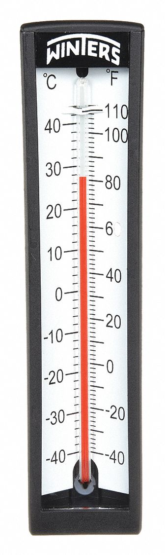 THERMOMETER,ANALOG,-40-110 DEG,1/2