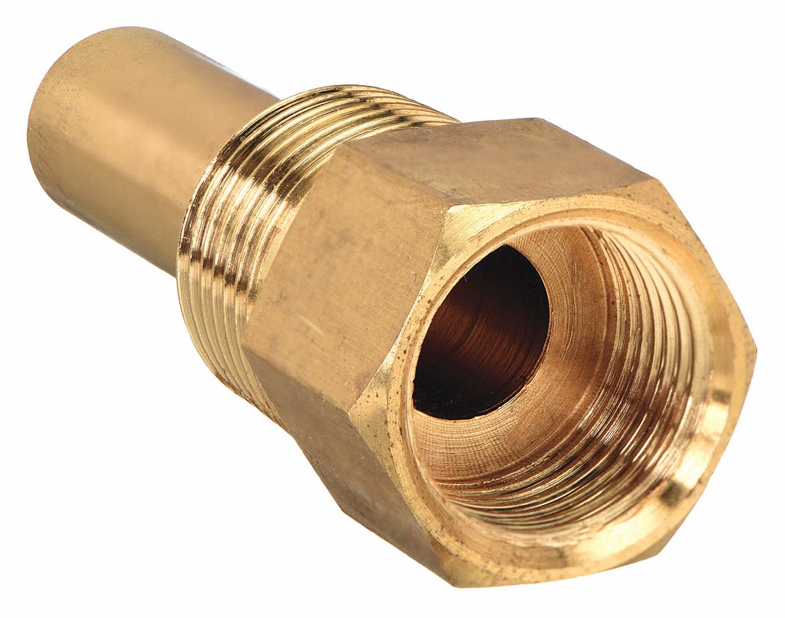 Brass, 1/2 in MNPT, Threaded Thermowell - 20JN65|TAS62LF