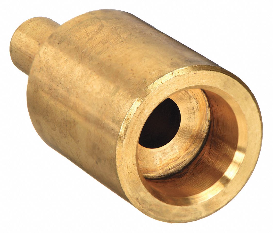 Threaded Thermowell: Brass, For 9/32 in Stem Lg, 51/64 in Insertion Lg, For 9/32 in Stem Dia