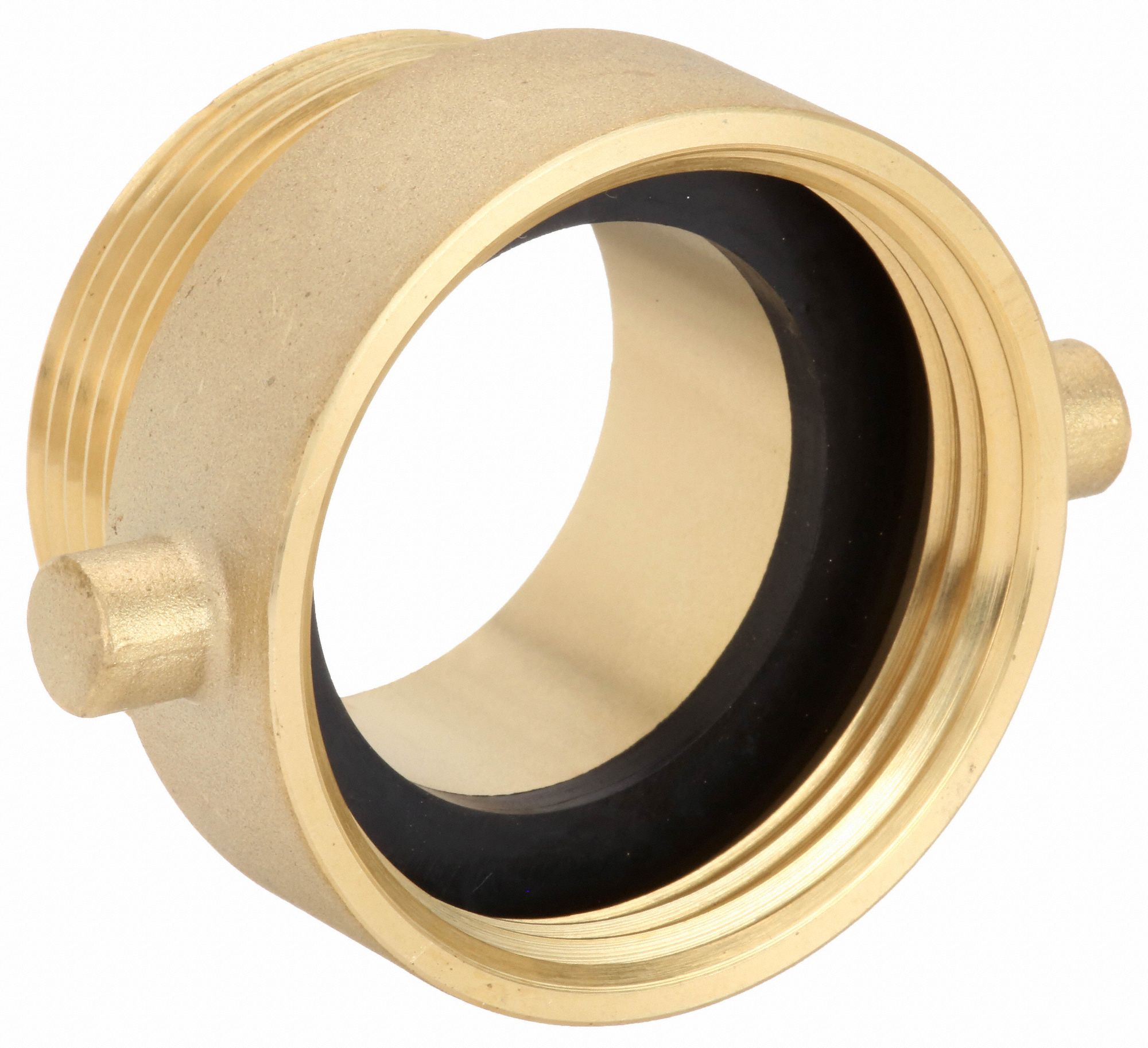 MOON AMERICAN Fire Hose Adapter, Pin Lug, Fitting Material Brass x