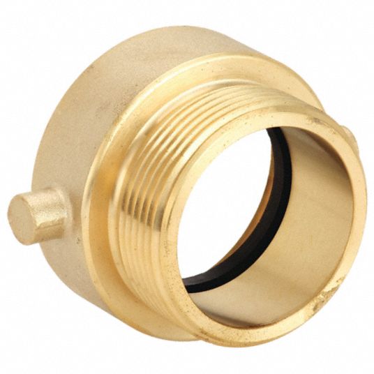 Fire Hose Adapter, NHxNPSH Male, Brass