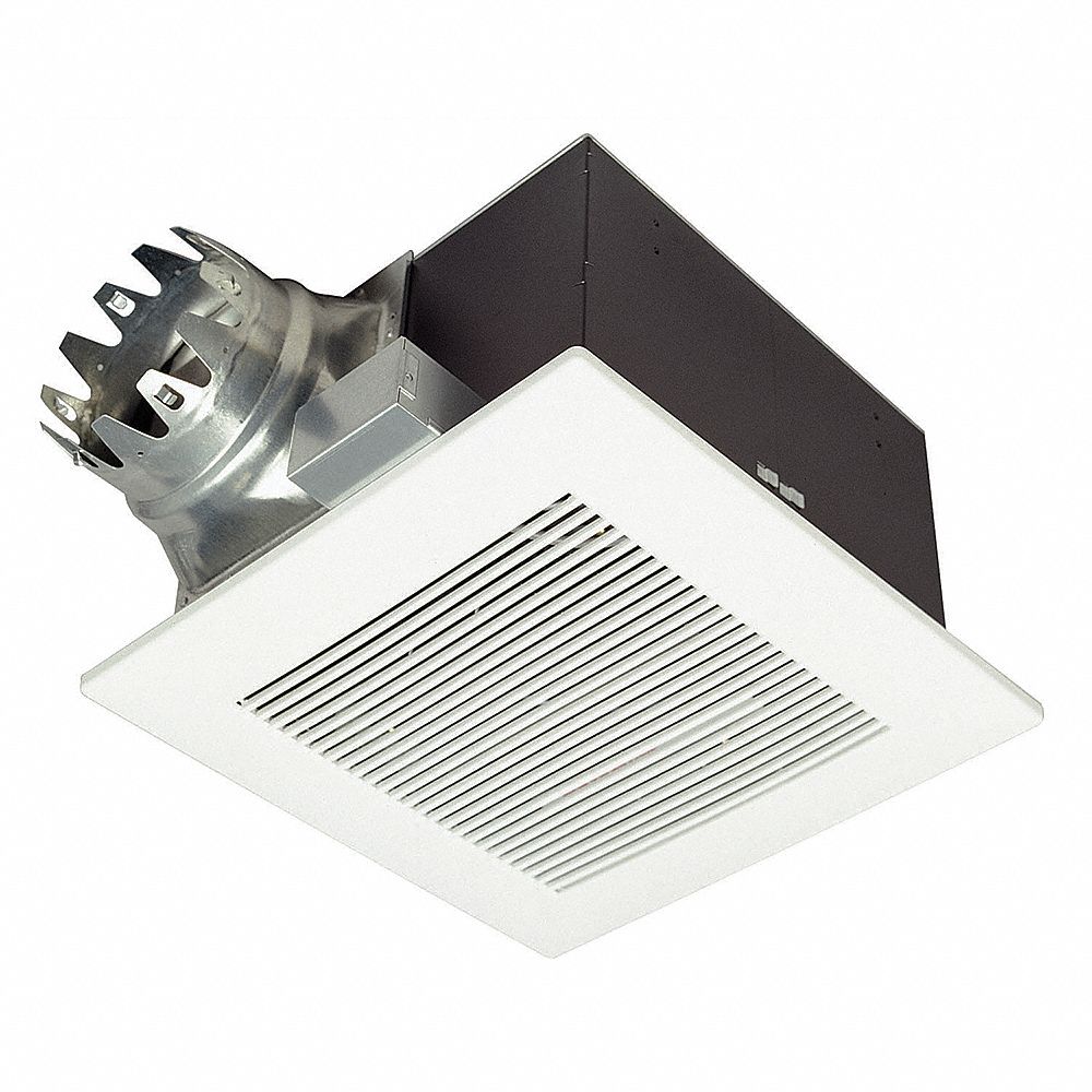 Bathroom Fan: Ceiling, 390 cfm Max, 3 sones, 1 Speed, Round Duct