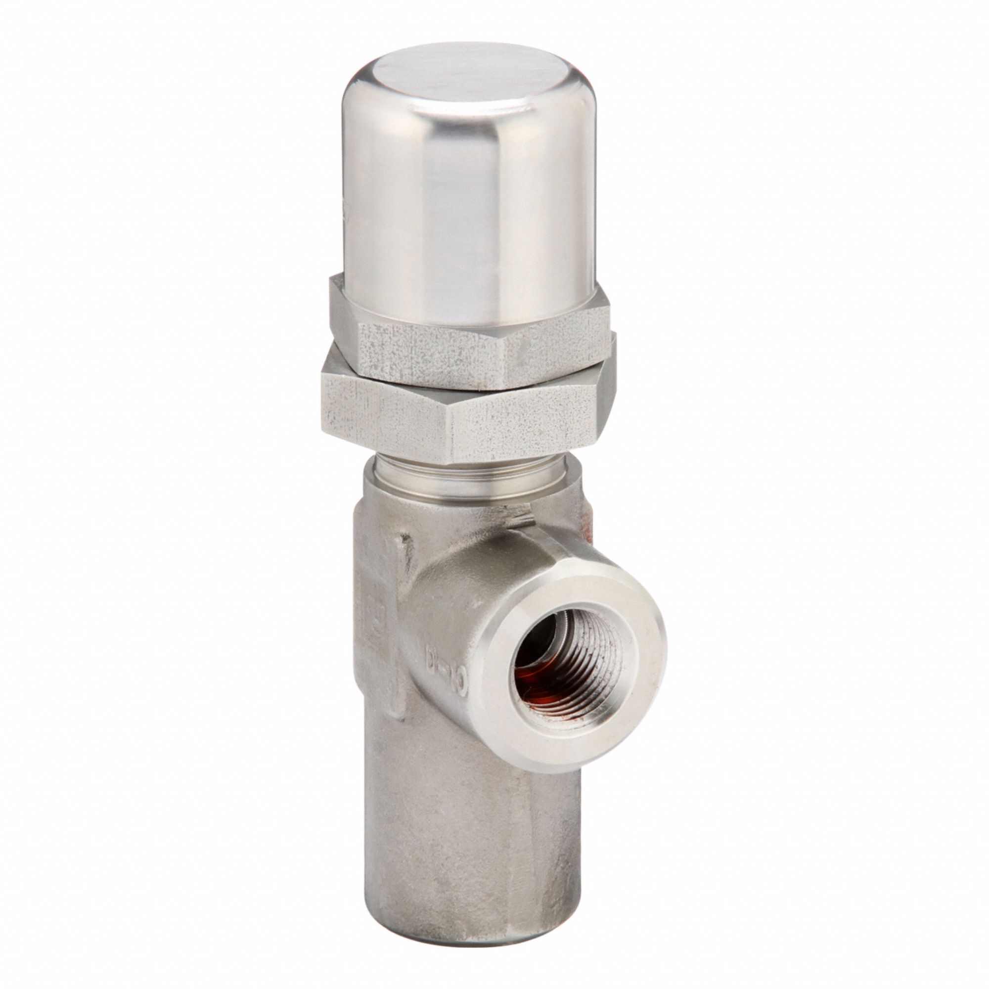 Pressure Control Valve: 10 gpm, 3, 600 psi Max Set, Stainless Steel, 1/2 in NPT