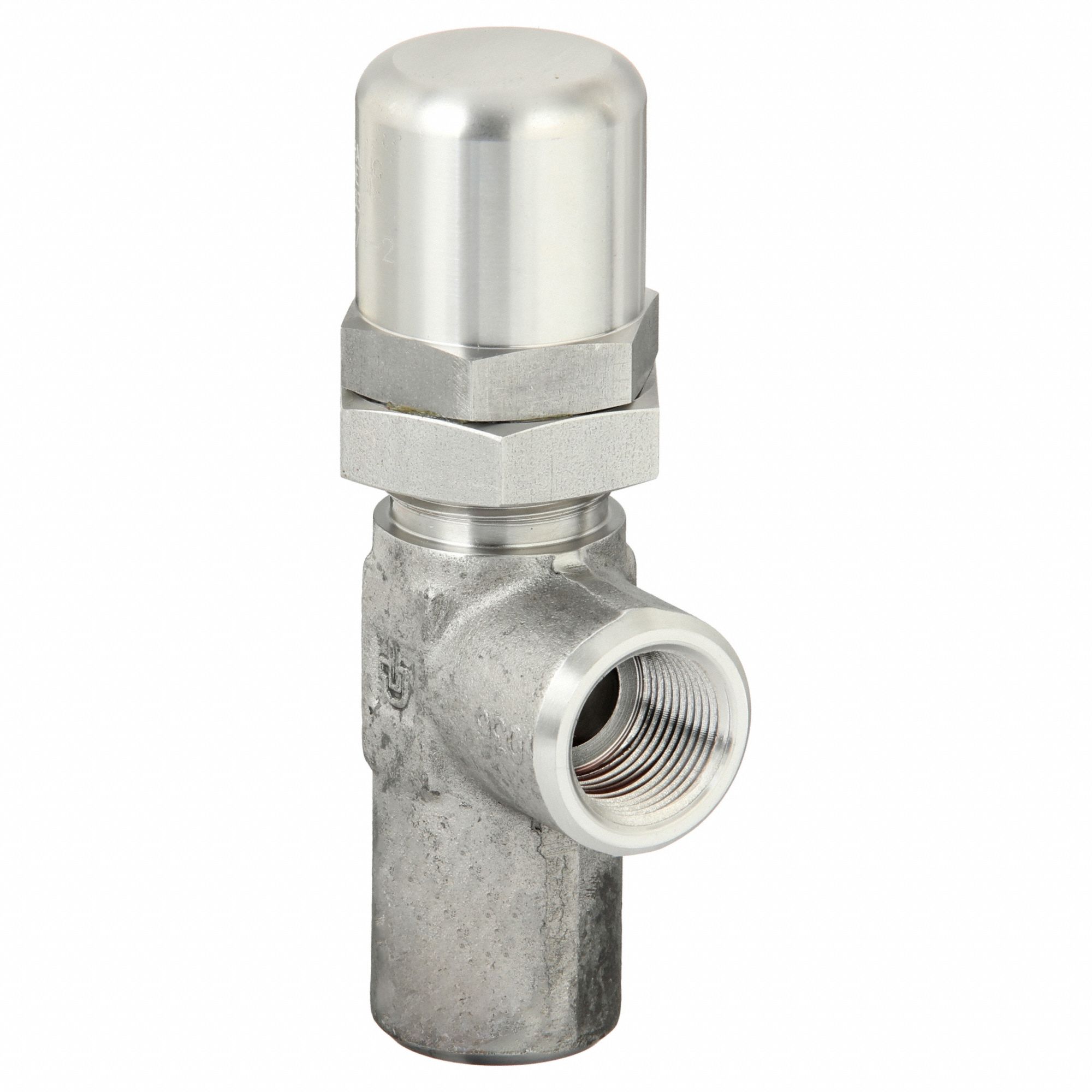 Pressure Control Valve: 15 gpm, 3, 600 psi Max Set, Stainless Steel, 3/4 in NPT