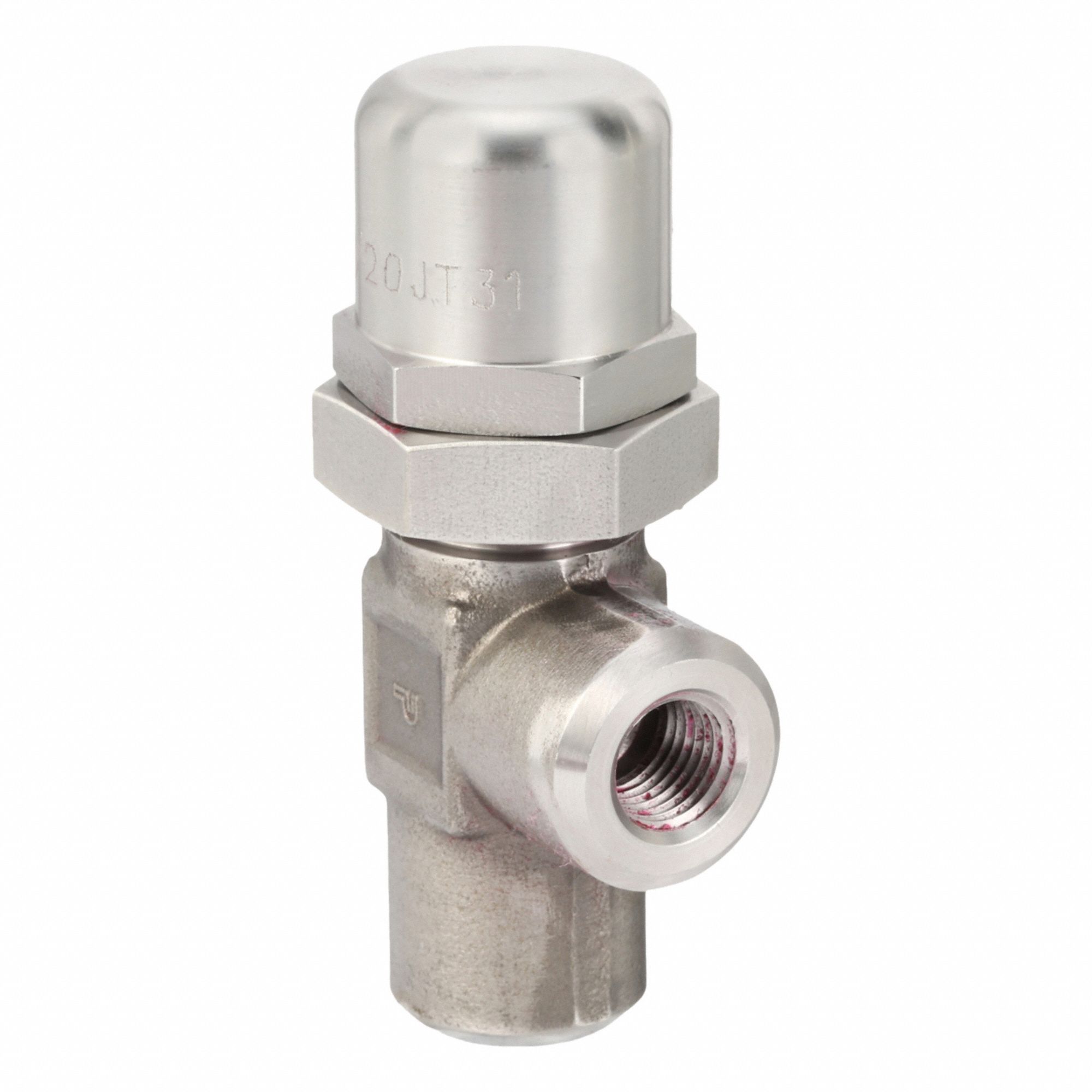 Pressure Control Valve: 4 gpm, 850 psi Max Set, Stainless Steel, 1/4 in NPT