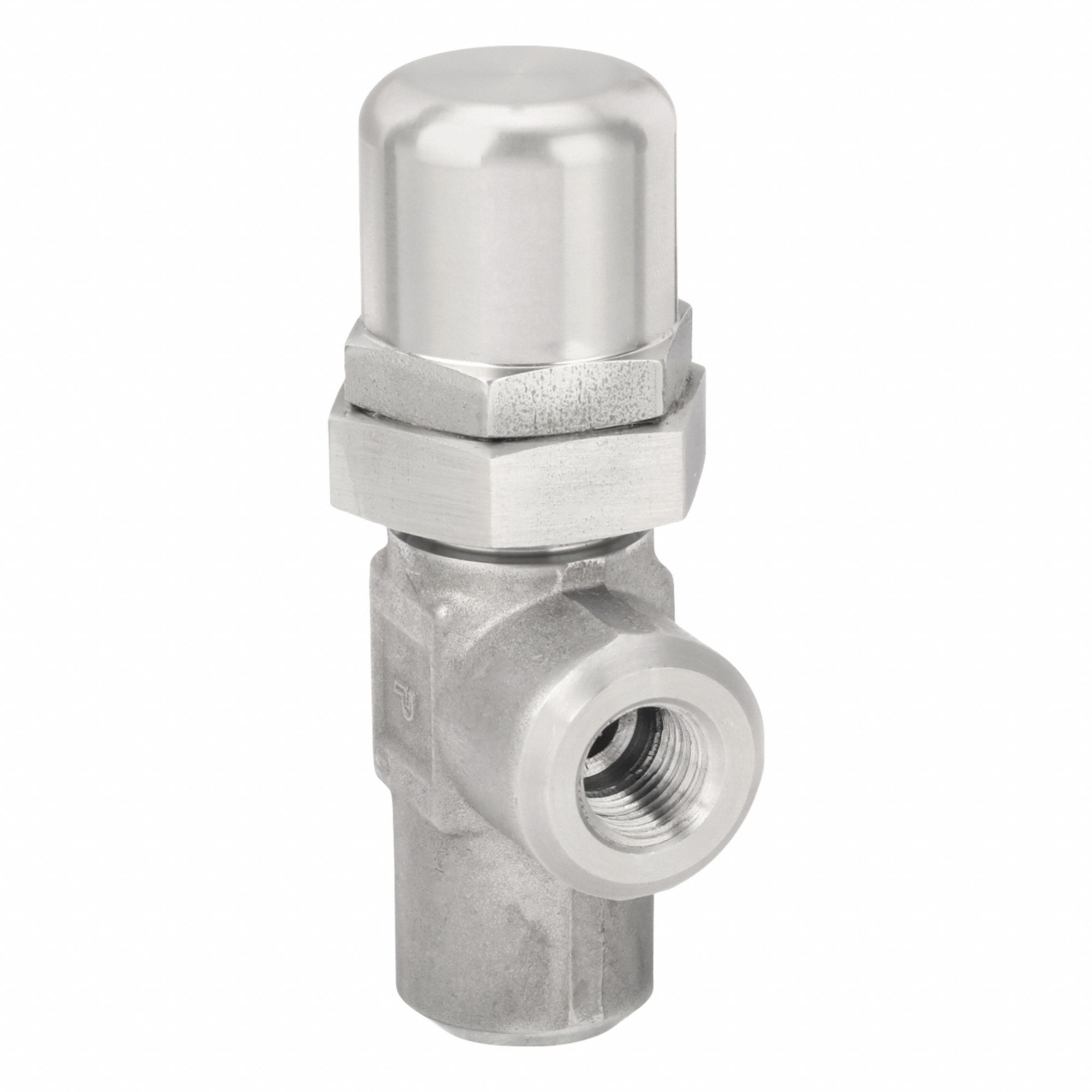 Pressure Control Valve: 4 gpm, 10 psi Max Set, Stainless Steel, 1/4 in NPT