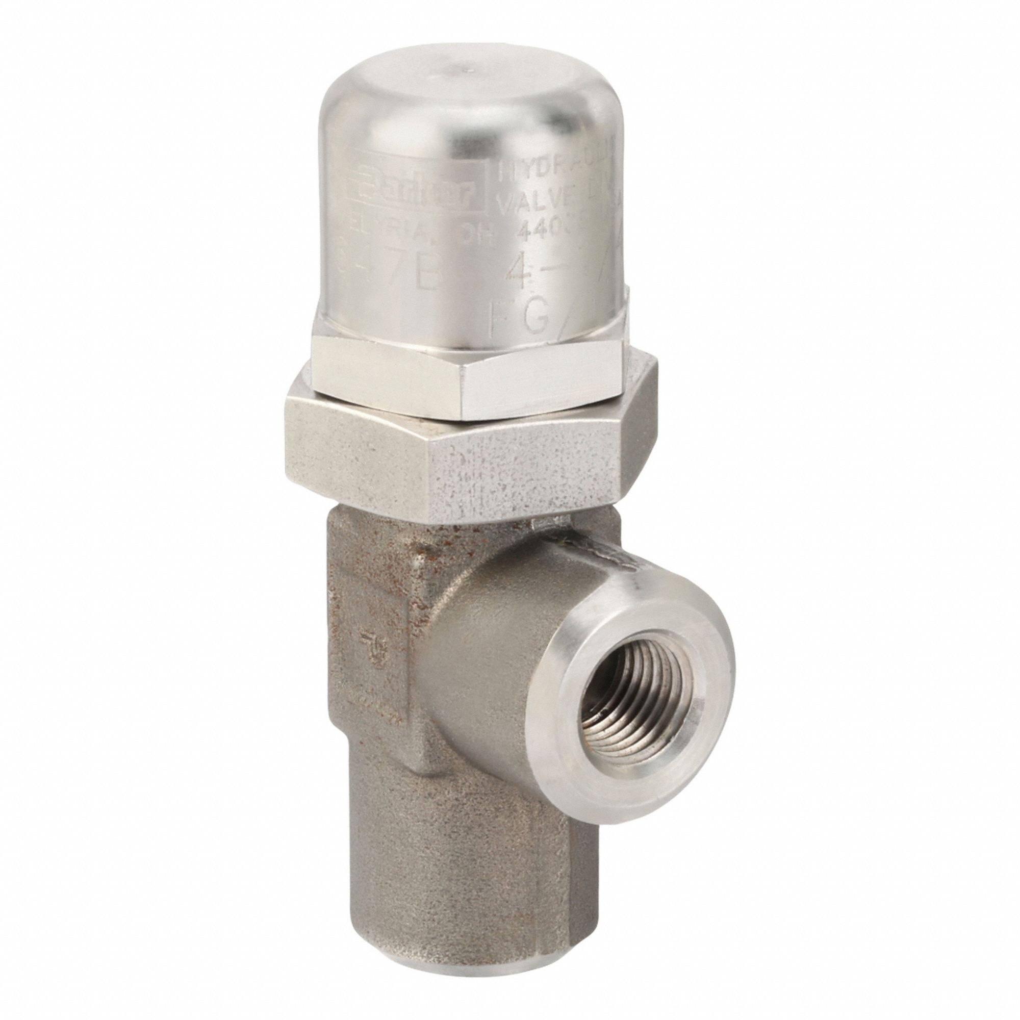 Pressure Control Valve: 4 gpm, 200 psi Max Set, Stainless Steel, 1/4 in NPT