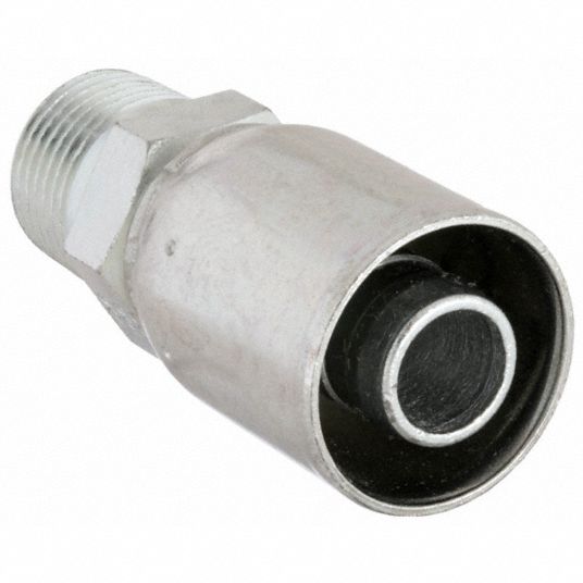 EATON WEATHERHEAD, Steel x Steel, Straight, Hydraulic Crimp Fitting