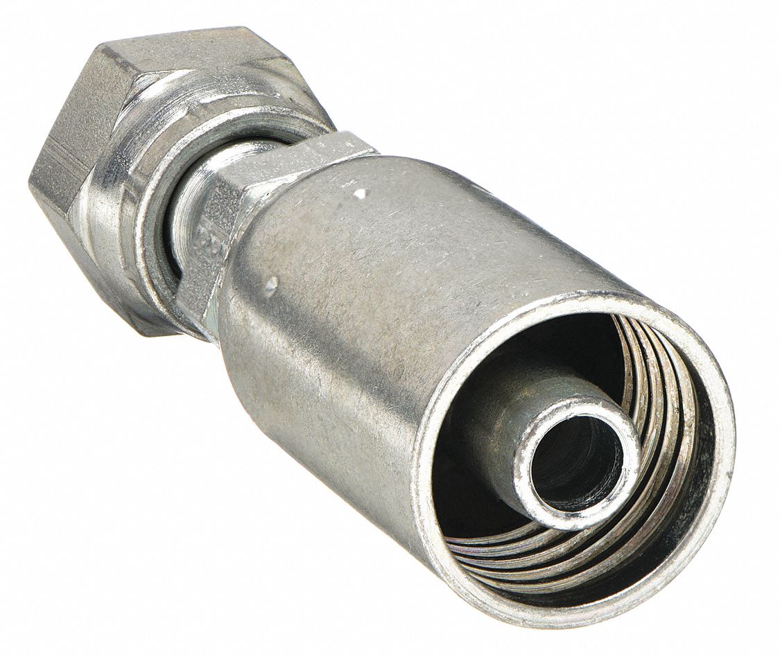 Hydraulic Crimp Fitting, Fitting Material Carbon Steel x Carbon Steel ...